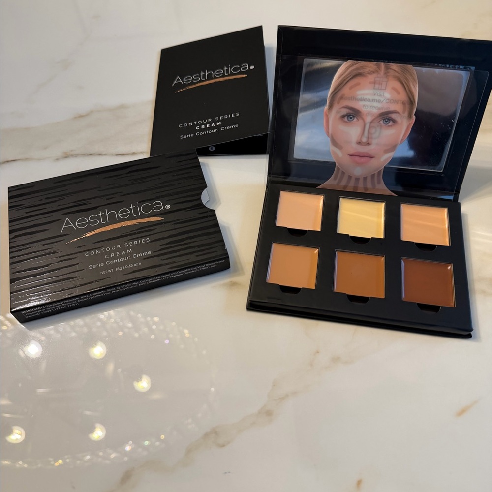 Aesthetica Cream Contour Palette with Tan and Brown Shades